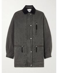 Isabel Marant - Kimelia Corduroy-Trimmed Cotton-Canvas Jacket - Lyst