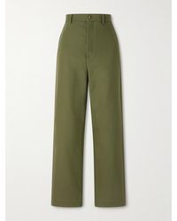 Wardrobe NYC - Cotton-Drill Straight-Leg Pants - Lyst
