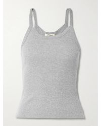 Nili Lotan - Loretta Ribbed Cotton-Jersey Tank - Lyst
