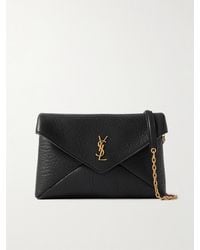 Saint Laurent - Cassandre Textured-Leather Shoulder Bag - Lyst
