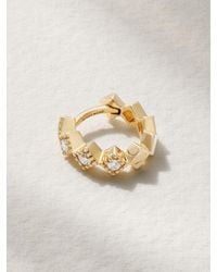 Jacquie Aiche - 14-Karat Diamond Single Hoop Earring - Lyst