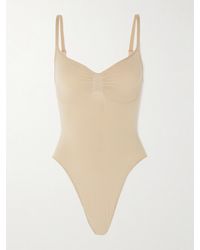 Skims - Seamless Sculpt Strapless Thong Bodysuit – Clay – String-Body - Lyst