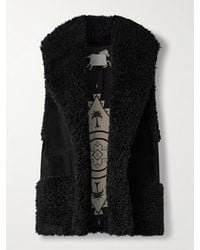 Johanna Ortiz - Salty Air Weste Aus Veloursleder Und Recyceltem Fleece - Lyst