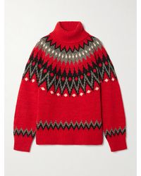 Polo Ralph Lauren - Rollkragenpullover Aus Einer Wollmischung Mit Fair-Isle-Muster - Lyst