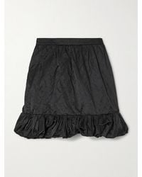 Chloé - Ruffled Satin Mini Skirt - Lyst