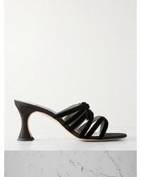 Manolo Blahnik - Clementel 70 Mules Aus Samt Und Satin - Lyst