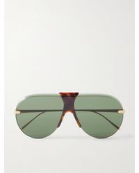 Loewe - Aviator-Style-Tone And Acetate Sunglasses - Lyst