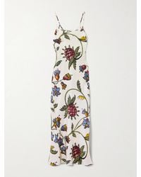 S.S.Daley - Willow Floral-Print Silk-Twill Maxi Dress - Lyst