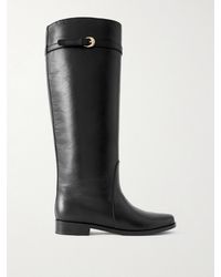 STAUD - Harlow Leather Knee Boots - Lyst
