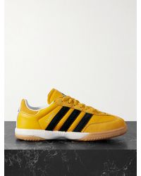 adidas Originals - Samba Mn Suede-Trimmed Leather Sneakers - Lyst