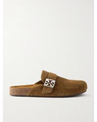 Tory Burch - Mellow Embellished Suede Clogs - Lyst