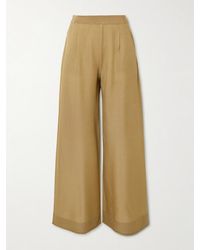 Max Mara - Gordon Stretch-Knit Wide-Leg Pants - Lyst