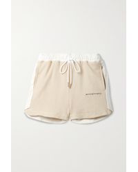 TWENTY MONTREAL Breathe Two-tone Cotton-blend Mesh Shorts - Natural