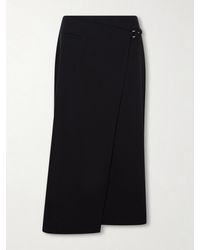 St. Agni - Wool Midi Wrap Skirt - Lyst