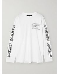 Simone Rocha - Pillowcase T-Shirt Aus Baumwoll-Jersey Mit Prints - Lyst