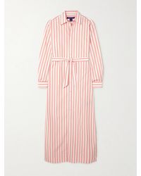 Ralph Lauren - Ysabella Striped Cotton-Poplin Maxi Shirt Dress - Lyst