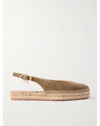 Gianvito Rossi - Paz Suede Slingback Espadrilles - Lyst