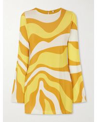 Cala De La Cruz - Maisha Printed Jersey Mini Dress - Lyst