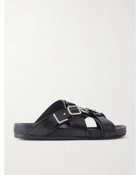 Loewe - Type Fussbett Embellished Leather Sandals - Lyst