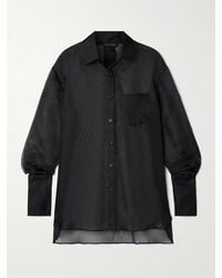 Kiki de Montparnasse - Laser-Cut Silk-Organza Shirt - Lyst