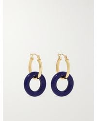 Mateo - Donut 14-Karat Lapis Lazuli Hoop Earrings - Lyst