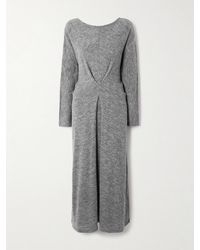 Proenza Schouler - Sai Midikleid Aus Bouclé Mit Falten - Lyst