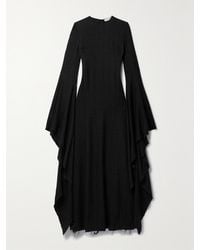 Gabriela Hearst - Sigrud Frayed Wool, Silk And Linen-Blend Maxi Dress - Lyst