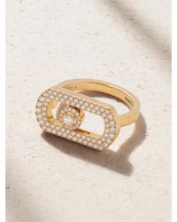 Messika - So Move 18-Karat Rose Diamond Ring - Lyst
