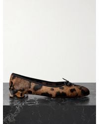 Christian Louboutin - Sweetie Jane Leopard-Print Calf Hair Ballet Flats - Lyst
