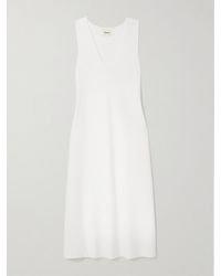 KHAITE - Keran Stretch-Knit Midi Dress - Lyst