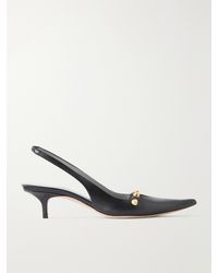 Balenciaga - Studded 45 Leather Pumps - Lyst