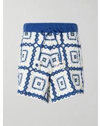 ALÉMAIS - Dolly Crocheted Cotton Shorts - Lyst