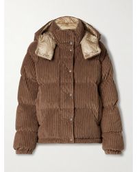 Moncler - Daos Hooded Padded Quilted Corduroy Down Jacket - Lyst