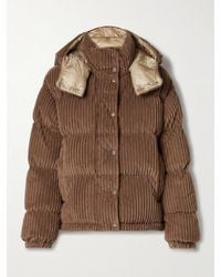 Moncler - Daos Hooded Padded Quilted Corduroy Down Jacket - Lyst