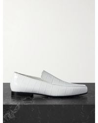 TOTEME - Net Sustain The Croco Oval Croc-Effect Leather Loafers - Lyst