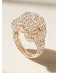 Ofira - Pow Ring Aus 18 Karat Roségold Mit Diamanten - Lyst