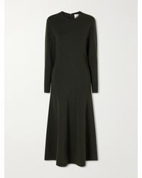 Carolina Herrera - Wool And Silk-Blend Knitted Maxi Dress - Lyst