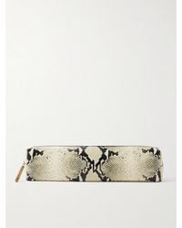 KHAITE - Kye Clutch Aus Leder Mit Schlangeneffekt - Lyst