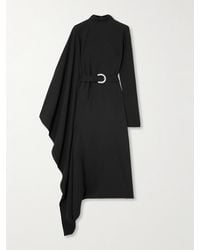 ‎Taller Marmo - Tanning Belted Crystal-Embellished Cady Turtleneck Midi Dress - Lyst