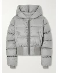 Rick Owens - Cinched Hooded Cropped Shell Jacket - Lyst