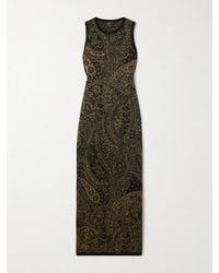 Etro - Metallic Wool-Blend Devoré-Velvet Maxi Dress - Lyst