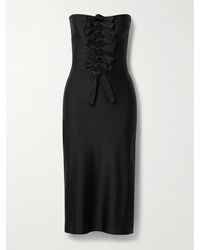 Coperni - Trägerloses Midikleid Aus Stretch-Jersey Mit Knoten Und Cut-Outs - Lyst