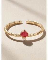 Marina B - 18-Karat Rubellite And Diamond Cuff - Lyst