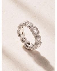 David Morris - Eternity 18-Karat Diamond Ring - Lyst