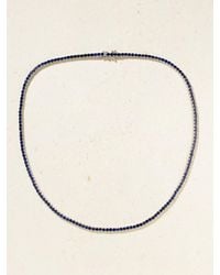 Roxanne First - Collier Rivière En Or Blanc 14 Carats (585/1000) Et Saphirs - Lyst