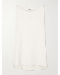 Loewe - Anagram Embroidered Ribbed-Knit Tank Top - Lyst