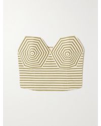 Mara Hoffman - Haut Bustier En Serge De Lyocell Tencel Mélangé À Rayures - Lyst