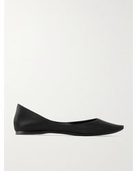 Saint Laurent - Lou Satin Ballet Flats - Lyst