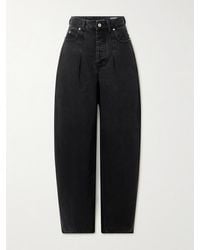 Jacquemus - The Ovalo De-Nîmes Pleated High-Rise Barrel-Leg Jeans - Lyst