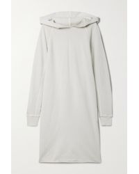 James Perse Hooded Cotton-jersey Dress - Grey